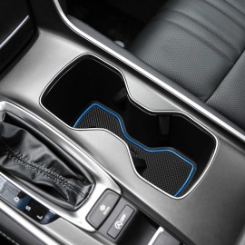 ULUSKY For Honda Accord Accessories 18-22 Cup Holder Inserts Console Liner Blue Trims