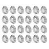 sourcing map 24Pcs Air Vents Circular Soffit Vent 29mm/1.1" Stainless