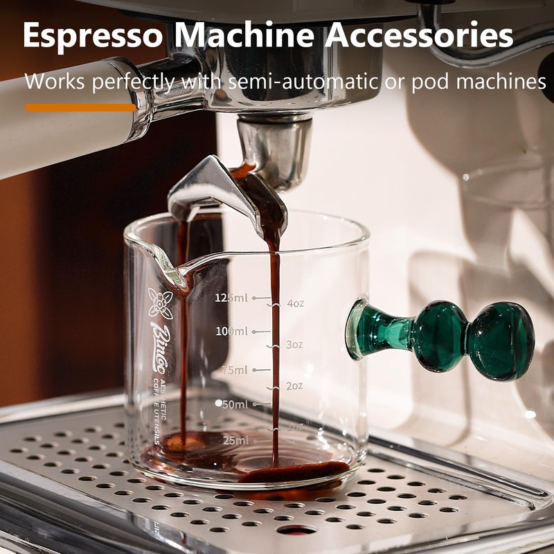Espresso Shot Glasses with Handle, 120ml Espresso Cup with Single