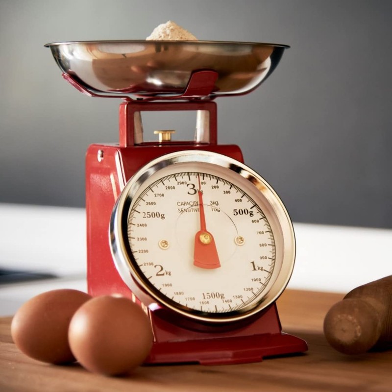 New 3 kg Traditional Weighting Kitchen Scale Bowl Retro Scales