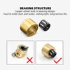 BORDSTRACT 4PCS Sliding Patio Door Roller Assembly,Copper Ball Bearing Wheel