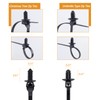 Xislet 160Pcs Nylon Universal Cable Tie Buckle Zip Tie Clips