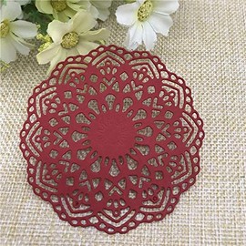 1 Pcs Lace Circle Cutting Dies,Letmefun Metal Cutting Dies for DIY Scrapbooking Embossing Paper Cards Crafts Die Cuts