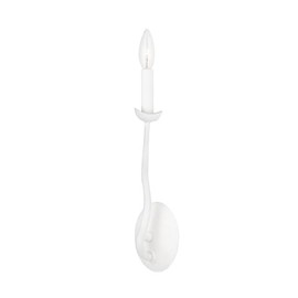 Troy-Standard B1081-GSW Reign - 1 Light Wall Sconce 14 inches Tall and 5 inches Wide - Gesso White