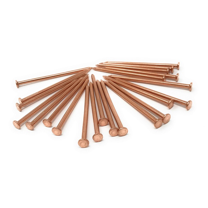 Dubbs Hardware 22-Pack Pure Copper 3.5-Inch Nail Spikes - Heavy-Duty