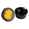 Air Compressor Muffler Silencer 3 /8" 16mm Thread Black Metal