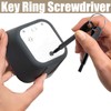 Treki Key Ring Screwdriver Set，8pcs Mini Pocket Keychain Screwdrivers Multifunction