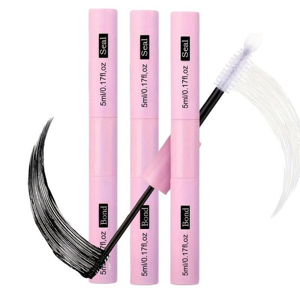 Waterproof Eyelash Glue (3 Counts), 2 in 1 Long-lasting Eyelash