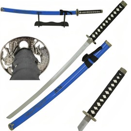 Snake Eye Tactical Two Tone Samurai-Katana Sword w/Free Sword Stand (390BL)