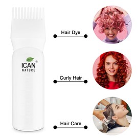 ican Hair Dye, Oil Root Applicator Bottle, 180ml with Shampoo Brush, Combo Set