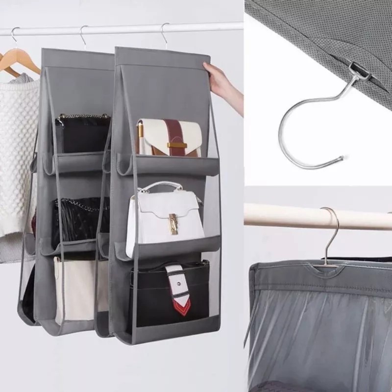 Dolores Organizador Colgante Bolsas Mano Con 6 Compartimentos 2pcs