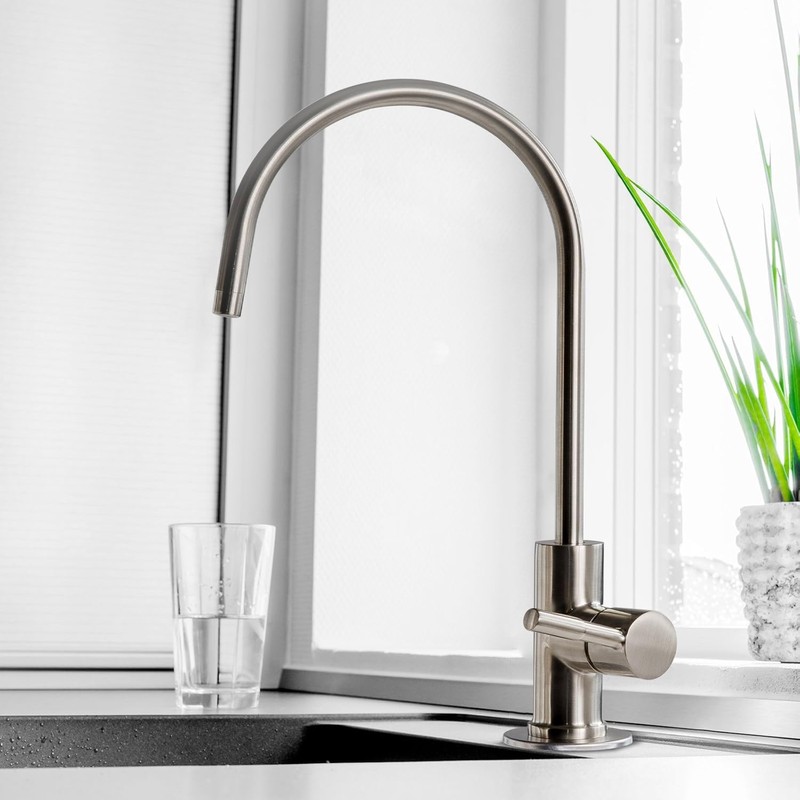 iSpring GA1-BN Drinking Water RO Faucet for Kitchen Sink, Heavy-Duty