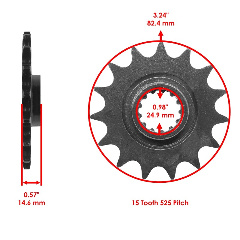 Kawasaki Red Drive Chain And Sprocket Kit for Kawasaki ZZR600