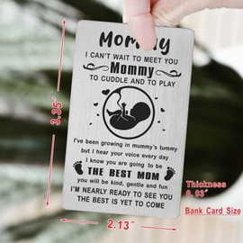 Yobent New Mom Gifts, Promoted to Mommy 2024 Card, Expecting to be Mommy, Soon to be Mother Present, Pregnant Mom First Time Gifts