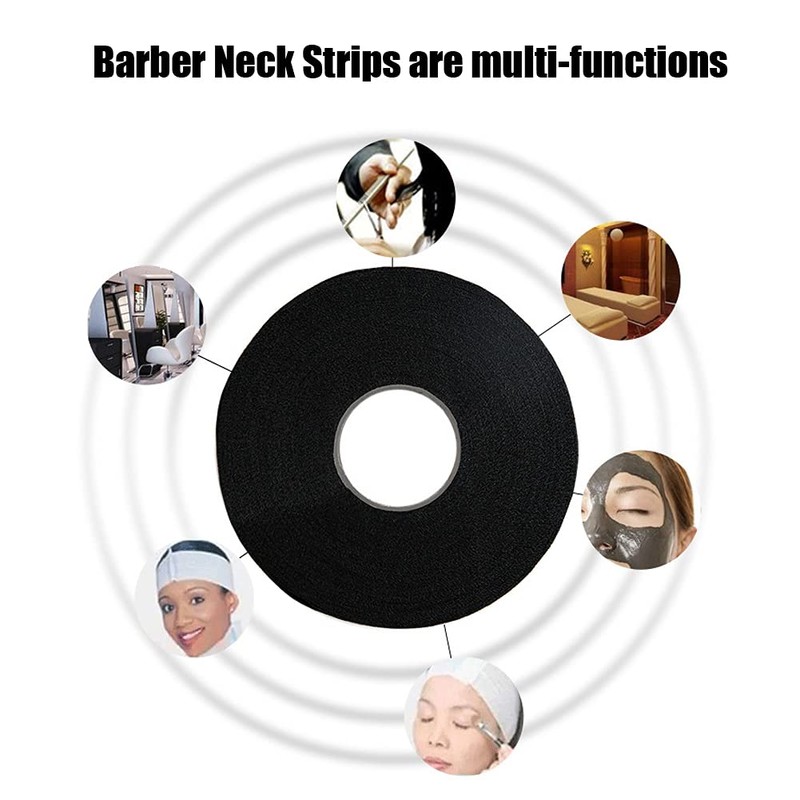 2 Rolls Barber Neck Strips Disposable Strentchy Paper Neck Bands