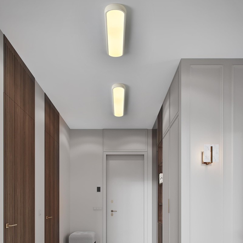 Qcyuui Dimmable LED Ceiling Light with Remote,39.4 in Long Ceiling