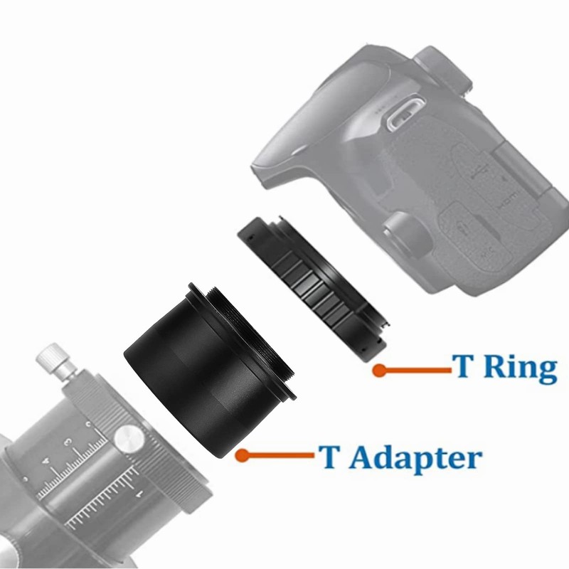 SOLOMARK 2" Telescope Camera Adapter with Filter Threads - to