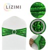 LIZIMI Sequin Chair Sashes Stretch Chair Bands Spandex Polyester Bows