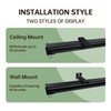 MaKefeile Ceiling Curtain Tracks Ceiling Mounted Heavy-Duty Curtains Rails Room