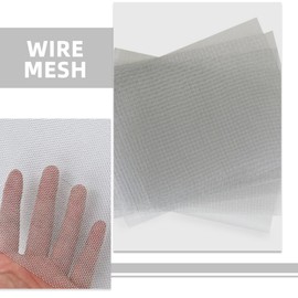 DOITOOL Stainless Steel Bumper Repair Kit ：Efficient Car Bumper Repair Mesh， Welding Mesh Screen Accessories for Car Window Screen Fireplace Silver 15x5cm/5.89x1.97in