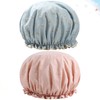 Shower Cap, UPKOCH Japan Double Layer Printed Waterproof Bath Cap