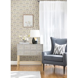 NuWallpaper Grey Wilder Peel and Stick Wallpaper, NUS4986