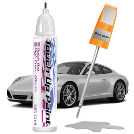 Touch Up Paint for Cars, Car Paint Scratch Repair, Quick & Easy Solution to Erase Scratches, 0.4 fl oz (Silver)