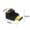VCE HDMI 90 and 270 Degree Adapter 2-Pack, Right Angle