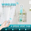 HG Power 6 Inch Bathroom Exhaust Fan One-Way Ventilation Fan