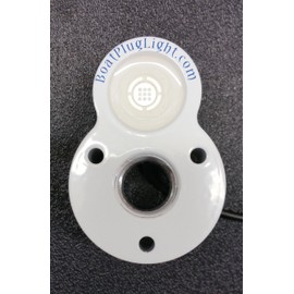 BoatPlugLight.com Loki-1 Underwater LED Boat Plug TRANSOM Drain Light 1200 Lumens (Blue)