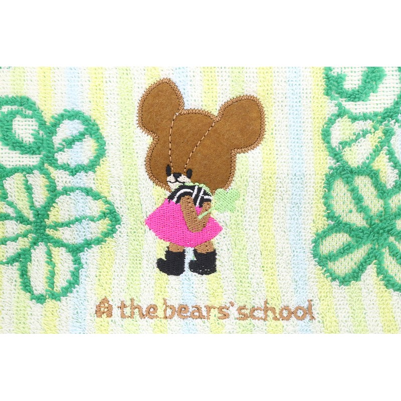 Marushin 4335001800 Face Towel, Bear's School, 13.4 x 31.5 inches