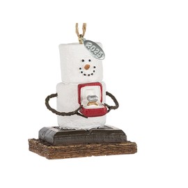 Smores Ornament - Engagement Ornament 2025 Just Engaged - Comes in Gift Box so It's Ready for Giving