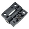Torque Hinge 4PCS Black Adjustable Door Hinge Nylon Plastic Butt