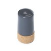 Set of two shakers for salt and pepper colour dark