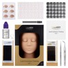 LASHVIEW Professional Eyelash Extension Mannequin Head Kit with 4pc Removable