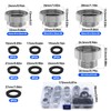TETEWEVER Pack of 16 Tap Adapters Metal Tap Thread Adapter