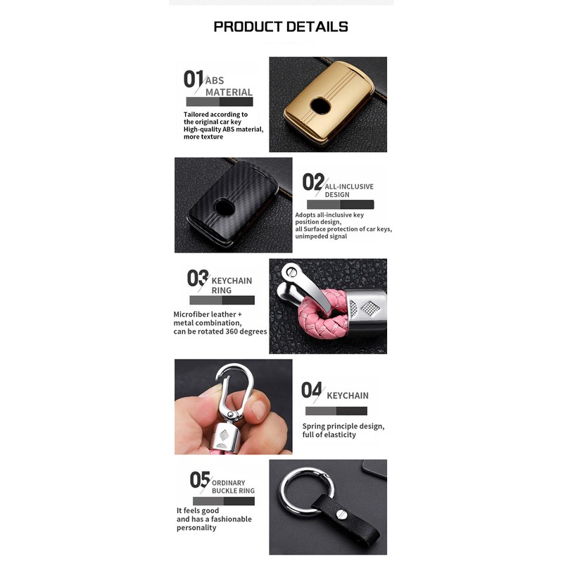 HIBEYO Key Fob Cover Compatible with Mazda 3 6 Alexa