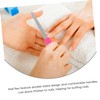 VICASKY 10pcs Stainless Steel Nail Files Double-sided Portable Fingernail Toenail