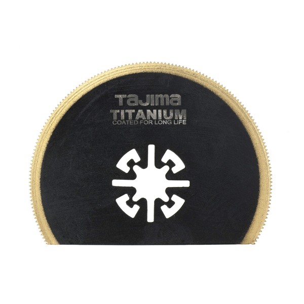 Tajima MHS80 Saw Accessories (Saw Blade for Multitool Long Life Fine Teeth for Wood, Plastic, Metal 80 mm Semi-Circular