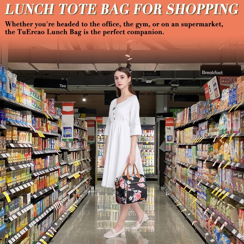 TuErcao Lunch Bags for Women - Boite a Lunch Femme