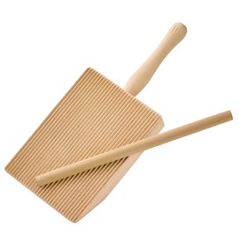 Küchenprofi Pastacasa Wooden Grooved Board for Making Homemade Gnocchi, 8.25" x 4", Natural