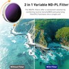 LENSKINS 3 Pack MRC ND4/CPL, ND8/CPL, ND16/CPL Filter for DJI