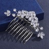 Missgrace Bridal Rhinestones Hair Comb Sparkling Dainty Rhinestones Headpiece for
