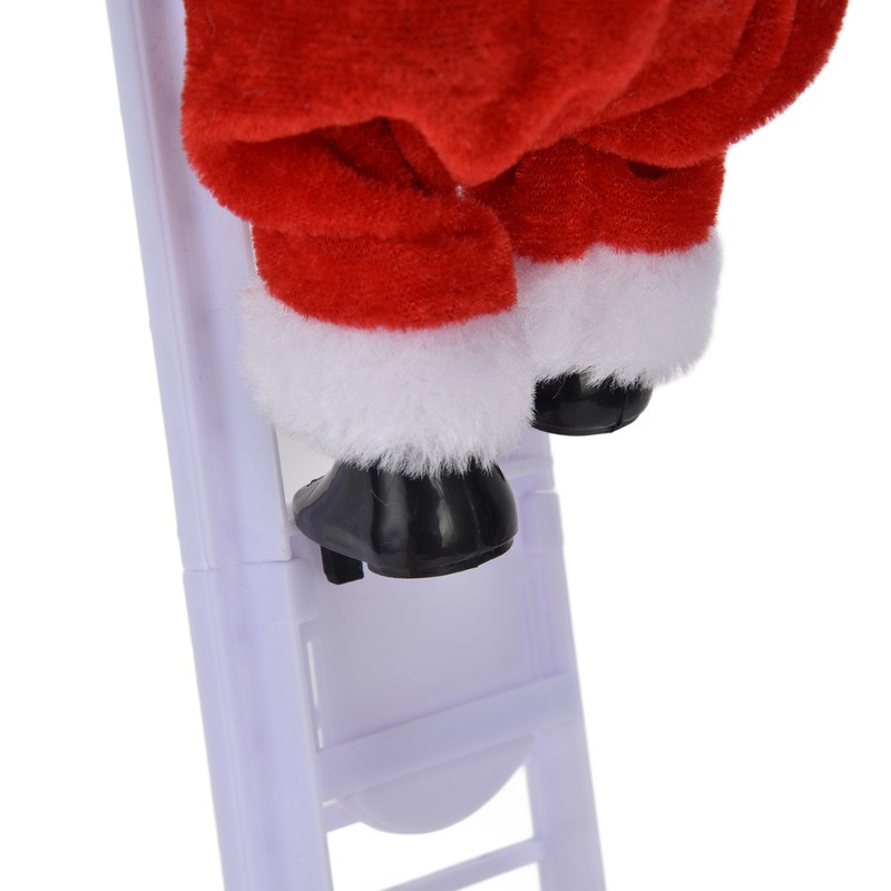 Electric Santa Claus Toy Black Race Climbing Christmas Tree Decorations