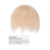 PARXITN Clip-In Bangs, Real Hair, Front Fringe, Unique Irregular Fringe