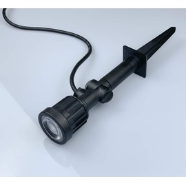 LED Gartenstrahler mit Erdspieß 5w 400lm, IP65 Wasserdicht Schwenkbar Pflanzenstrahler Gartenleuchte Rasenlicht 3000k für Garten Terrasse Außenbereich, mit 1,500mm Kabel und Verlängertes Rohr
