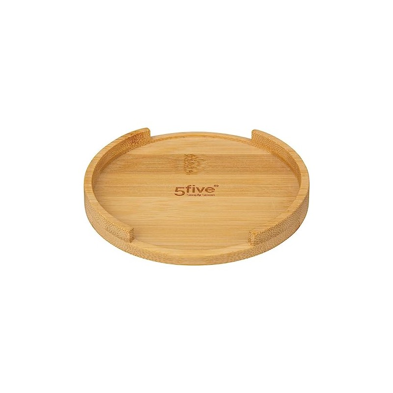 Naturéo Utensil Pot Bamboo Lid White Ceramic 5 five simply