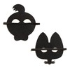 The Hen and Fox Story Felt Masks, 2pcs Mask Costume