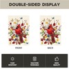 AVOIN colorlife Cardinal Garden Flag 12x18 Inch Double Sided Outside,