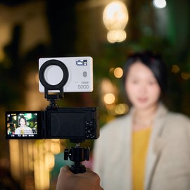 Godox MA5R RBG LED Light Magnetic Charging Full-Color Mini on Camera Lights Selfie Fill Lighting Color Temperature 1800K-10000K, Supports Both NFC and Bluetooth (Black)